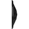 Ekena Millwork Brontes Ceiling Medallion (Fits Canopies up to 3 5/8"), Hand-Painted Jet Black, 25 1/2"OD x 5 1/2"P CM25BRBLF - alternate 2
